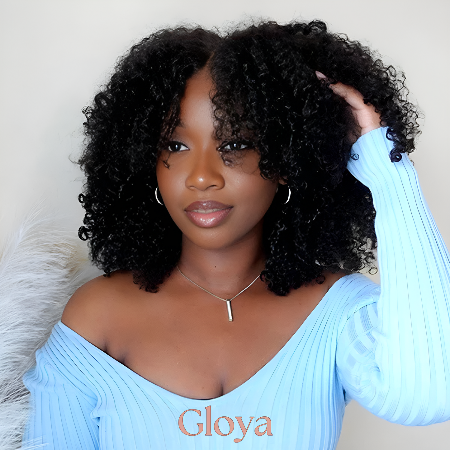 Gloya® Afro Curly Wear & Go Wig